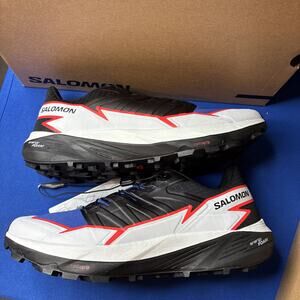 Salomon Thundercross Trail Running Sneaker Black White Men’s Size 10.5 US